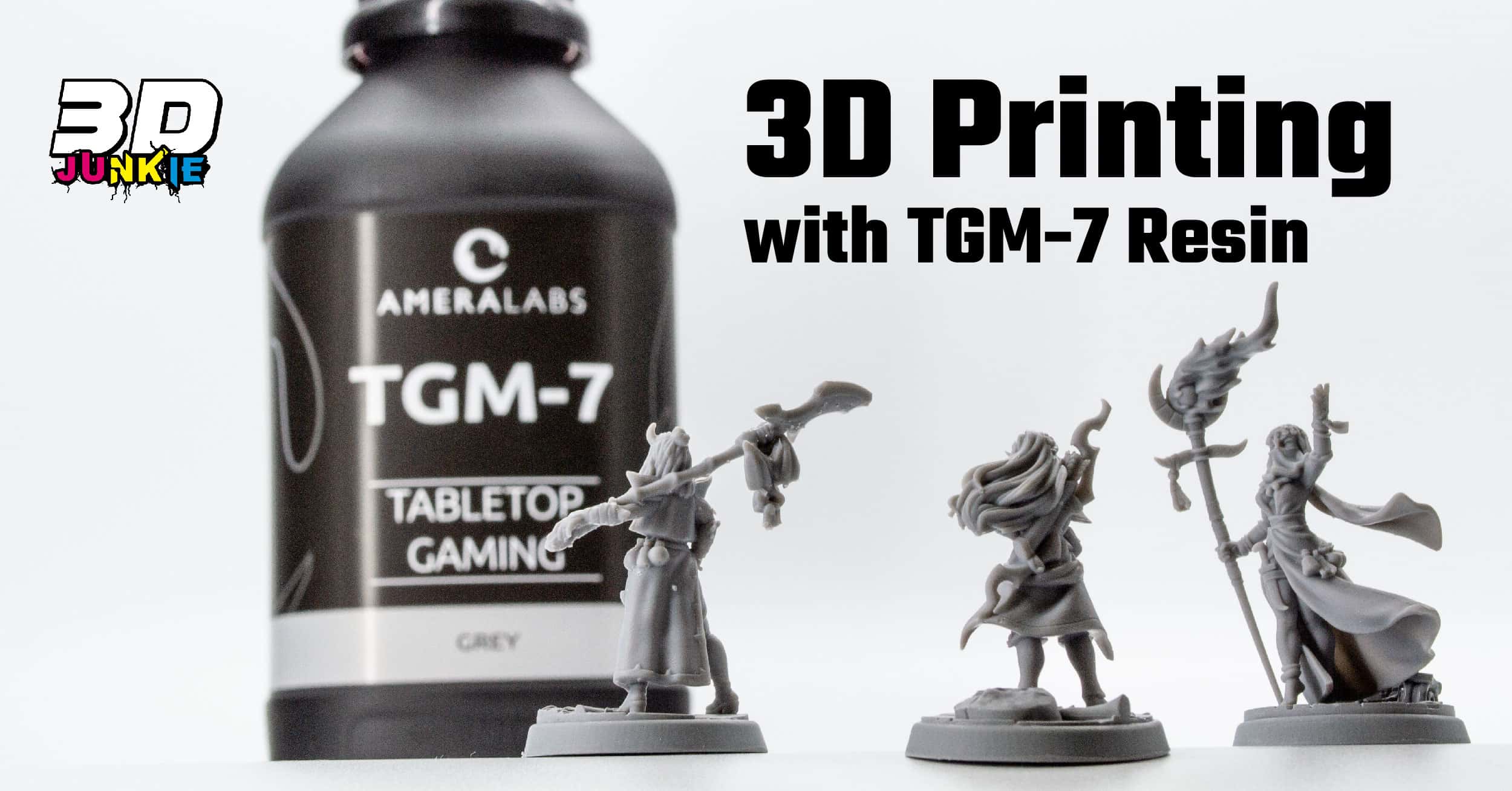 3d Junkie 3d printing with tgm-7 resin ameralabs